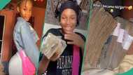 Cute girl flaunts cash after accepting to be with her sugar daddy, video goes viral: "God when?"