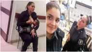 Kind policewoman breastfeeds abandoned baby she found crying