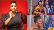 United Showbiz host MzGee slays in a black corseted gown and frontal hairstyle