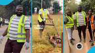 Dr Frank Amoakohene gleefully observes National Sanitation Day in Kumasi, Ghanaians hail him