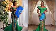 Ghanaian nurse perfectly recreates Anita Sefa Boakye's bridal gown for her wedding; netizens react to video