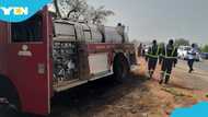 Tamale fire tender catches fire while responding to fire emergency