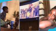 Stonebwoy's kids marvel as they watch his old music video from 2013