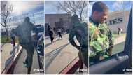 Lovely father picks daughter from school, dances in front of her friends, causes child 'embarrassment'