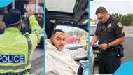 Twene Jonas speeds on highway, gets scared as he spots police