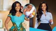 Serwaa Amihere's look-alike mesmerises Ghanaians with her classy gown and flawless makeup: "Are they twins?”