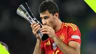 Euro 2024: Rodri shows Jude Bellingham who's the boss after winning Best Player prize after Spain's win