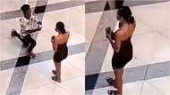 Pretty lady disgraces boyfriend as she boldly rejects his proposal in public; video pops up