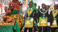 Freemasons honour Otumfuo Osei Tutu II, photos from the plush event surface as Ghanaians react