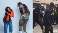 Beautiful video drops as 3 armed policemen show off their dance skills; dance to Medikal's Omo Ada