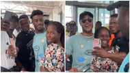 Kudus and Dede Ayew show love to fans at airport on their way to Madagascar