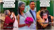 Majid Michel's wife Virna in tears as she walks into her birthday surprise, video warms the hearts of many netizens
