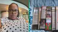 Female educator promotes inclusivity by advocating use of newspaper for school book covers