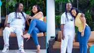 Ghanaian man teases Daddy Lumba for wearing a fake Gucci outfit in a pose with Serwaa Amihere