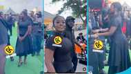 Gyakie grabs attention with her black dress and Karen Millen heels at Daddy Lumba's one-week observance