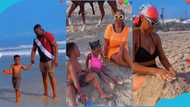 John Dumelo and his kids have fun on the beach, video warms hearts