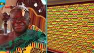Asantehene Otumfuo Osei Tutu II donates new Kente cloths to Parliament of Ghana