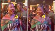 2023 VGMA: Onua FM Presenter Felicia Osei suffers wardrobe failure as she flaunts side cleavage in skintight lace dress