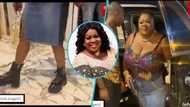 Ghanaians react as Kumawood star Mercy Asiedu displays her bosoms in a small corset top and short skirt