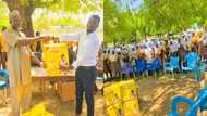 Students from Upper East contribute & donate 150 pads to basic school girls