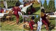 Lady shaking vigorously during wedding lands on the floor like airplane in video