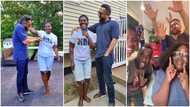 Majid Michel, Roselyn Ngissah and other stars pay GH lady surprise visit in US