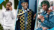 Lisa Quama looks classy in a stylish suit vest as she graduates from the University of Ghana Legon