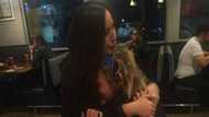 Kind lady buys warm meal for homeless lady who was asking people for leftovers