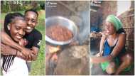 Young man shows off his beautiful lover cooking with firewood in video, shouts "my wife"