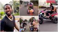 US rapper Meek Mill goes biking after arriving in Accra for Afro Nation, pulls off crazy stunt in video
