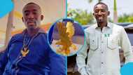Twum Barimah: Akwatia businessman turns his eagle emblem into golden sculpture