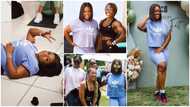 Jackie Appiah embarks on a fitness journey, shares photos with Akufo-Addo's daughter Valerie Obaze, fitness coach, and others