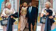 Samira Bawumia slays in a classy corset dress styled with GH¢77,000 designer bag to a conference in the US