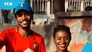 Coconut seller flaunts his beautiful Ghanaian girlfriend who wants to be a nurse