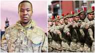 Ghanaian-born UK soldier reveals why he was selected into the army despite being short in compelling video