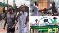 Great Minds International School: Great Ampong heaps praises on Lil Win after visiting actor's school