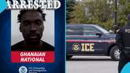 “He tried to hide his criminal past”: Ghanaian in the US shamed publicly, arrested by ICE over criminal past