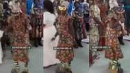 "Grandma with the moves" - Many say as old lady dances in full 'Bob Okala' outfit in church