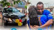 Pastor buys wife brand new car, thanks her for joining him to trek when he had nothing, photos emerge