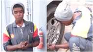 GH female vulcaniser narrates how people mocked her because of her job but overcame; speaks in video