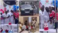 Billionaires club: Beautiful video drops Despite & rich friends storm 1st birthday party of Sammy Kuffour's son in a Rolls Royce convoy