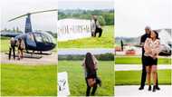 God when - Many ask as man proposes to his girlfriend after sending helicopter to pick her in video