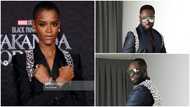 Ghanaian TikToker Wesley Kesse 'copies' Letitia Wright's custom-made suit to Wakanda premiere at the 2023 VGMA