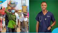 Grass to Grace: Street hawker celebrates as he becomes a nurse, thanks God in video