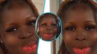 Pretty lady causes stir as she flaunts her thick lips in Twitter video with over 42,000 views, men gush