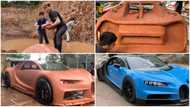 4 talented boys mould fully functional Bugatti car from clay & drive it at top speed in video