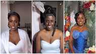 Bridal transformation: Ghanaian makeup artists share intriguing before and after makeup videos of brides