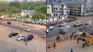 The line is longer than January - Ghanaians say as viral video of UPSA students in extremely long queue