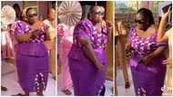 Plus-size woman displays bodacious azonto moves at wedding, bridesmaids join her in adorable video