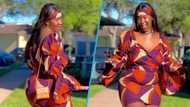 Plus-size lady flaunts her curvy figure as she dances in video, men thirst over her